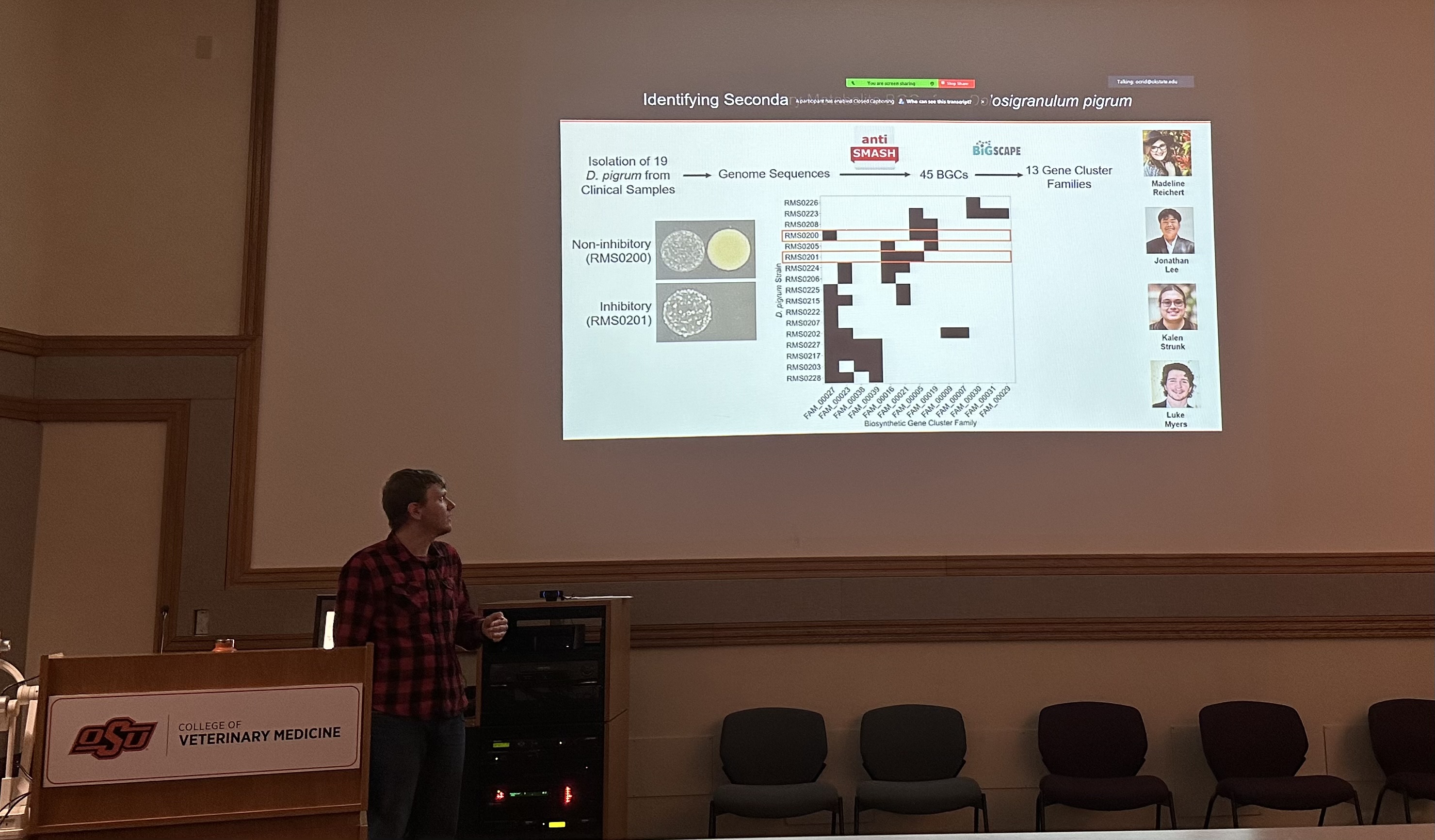 Photograph of Reed giving a talk at the OCRID.