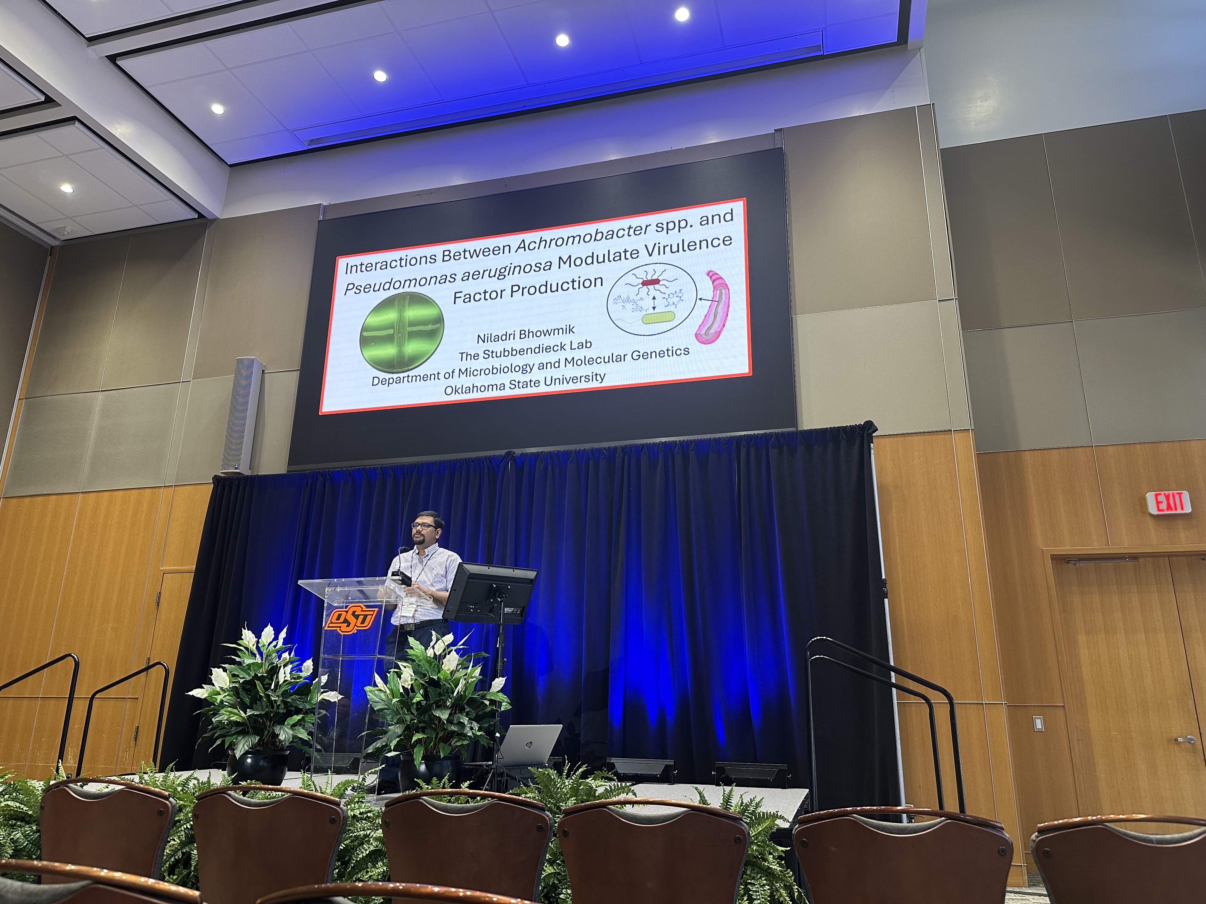 Niladri presenting his talk at the INTERACT Symposium