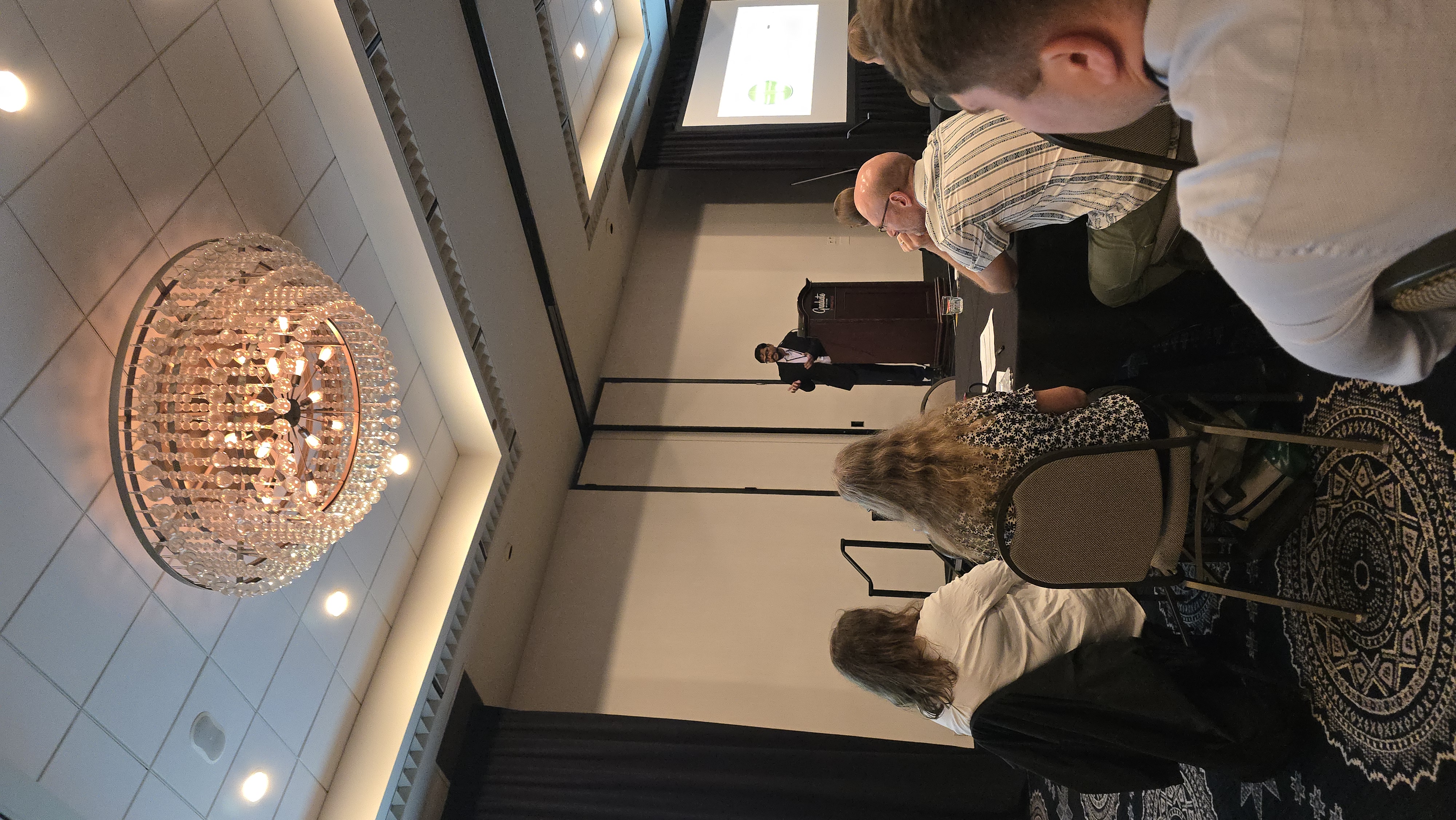 Niladri presenting his talk at the Midwest Microbial Pathogenesis Conference.